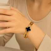Stainless Steel Kara Bracelet-01 (Black)